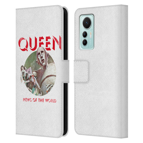 Queen Key Art News Of The World Leather Book Wallet Case Cover For Xiaomi 12 Lite
