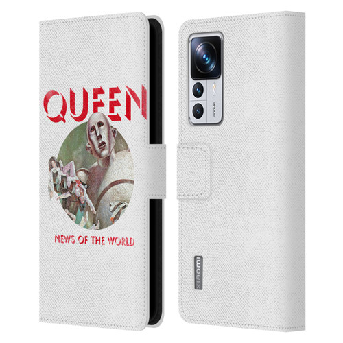 Queen Key Art News Of The World Leather Book Wallet Case Cover For Xiaomi 12T Pro