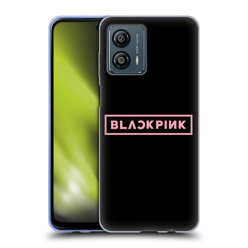 Blackpink The Album Pink Logo Soft Gel Case for Motorola Moto G53 5G