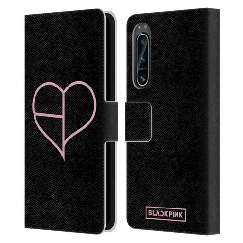 Blackpink The Album Heart Leather Book Wallet Case Cover For Sony Xperia 5 IV
