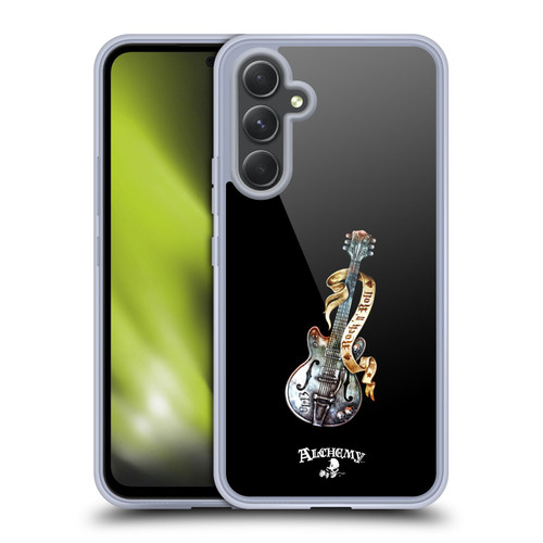 Alchemy Gothic Illustration Rock'it 56 Guitar Soft Gel Case for Samsung Galaxy A54 5G