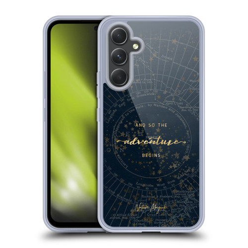 Nature Magick So The Adventure Begins Quote Star Map Soft Gel Case for Samsung Galaxy A54 5G