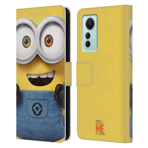 Despicable Me Full Face Minions Bob Leather Book Wallet Case Cover For Xiaomi 12 Lite