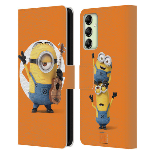 Despicable Me Minions Stuart Leather Book Wallet Case Cover For Samsung Galaxy A14 5G