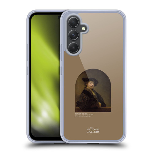 The National Gallery People Rembrandt Self Portrait Age 34 Soft Gel Case for Samsung Galaxy A54 5G