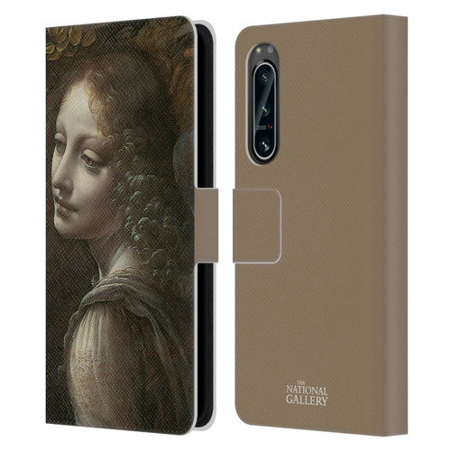 The National Gallery Art The Virgin Of The Rocks Leather Book Wallet Case Cover For Sony Xperia 5 IV