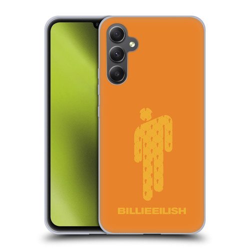 Billie Eilish Key Art Blohsh Orange Soft Gel Case for Samsung Galaxy A34 5G