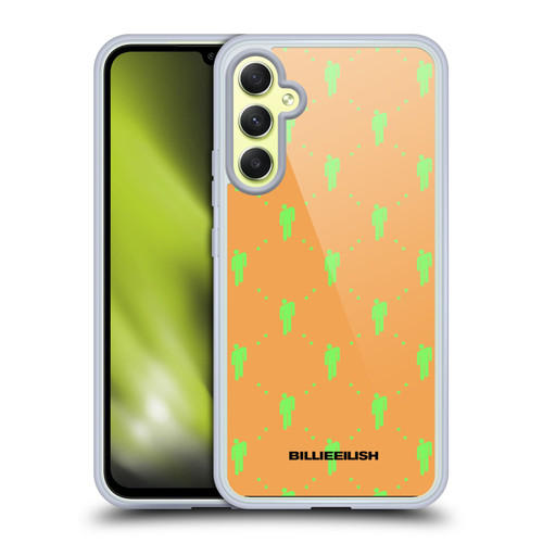 Billie Eilish Key Art Blohsh Pattern Soft Gel Case for Samsung Galaxy A34 5G