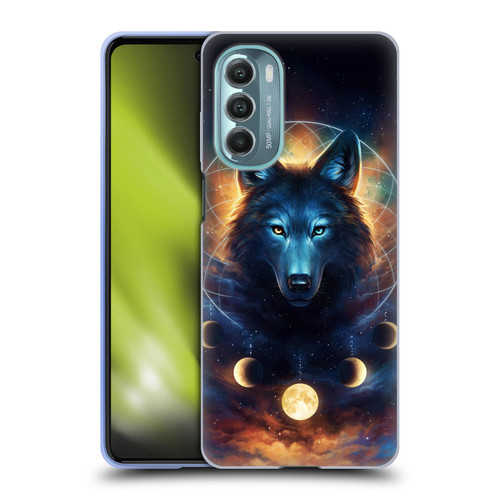 Jonas "JoJoesArt" Jödicke Wildlife 2 Dreamcatcher Wolf Soft Gel Case for Motorola Moto G Stylus 5G (2022)