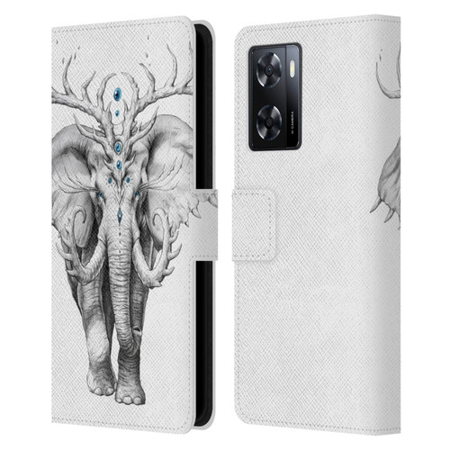 Jonas "JoJoesArt" Jödicke Wildlife 2 Elephant Soul Leather Book Wallet Case Cover For OPPO A57s