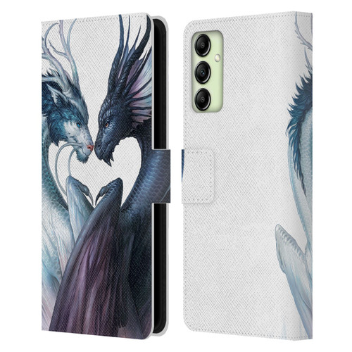 Jonas "JoJoesArt" Jödicke Wildlife 2 Yin And Yang Dragons Leather Book Wallet Case Cover For Samsung Galaxy A14 5G
