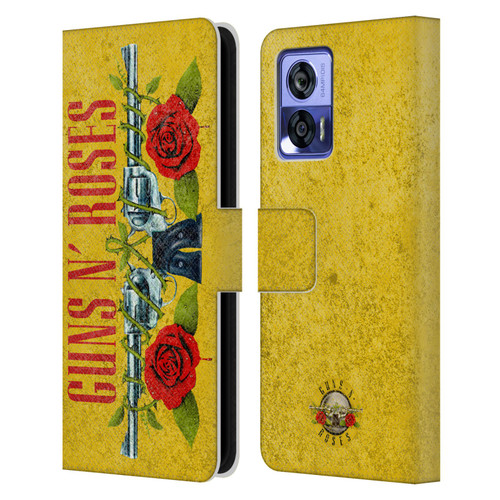 Guns N' Roses Vintage Pistols Leather Book Wallet Case Cover For Motorola Edge 30 Neo 5G