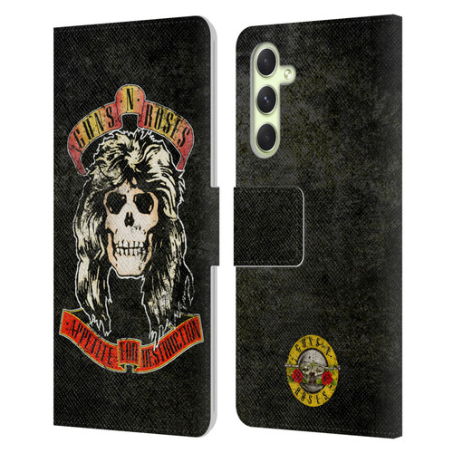 Guns N' Roses Vintage Adler Leather Book Wallet Case Cover For Samsung Galaxy A54 5G