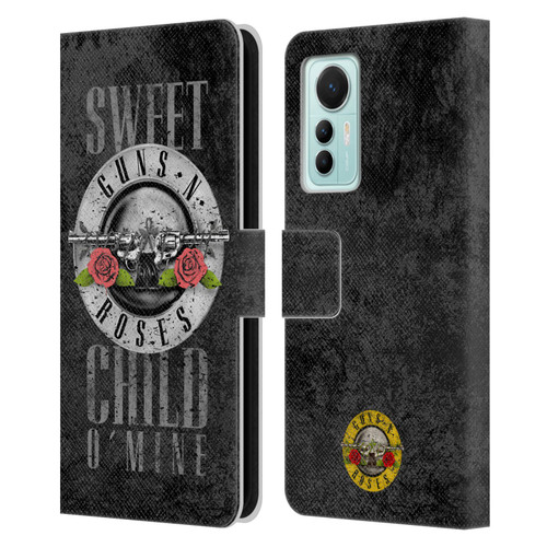 Guns N' Roses Vintage Sweet Child O' Mine Leather Book Wallet Case Cover For Xiaomi 12 Lite