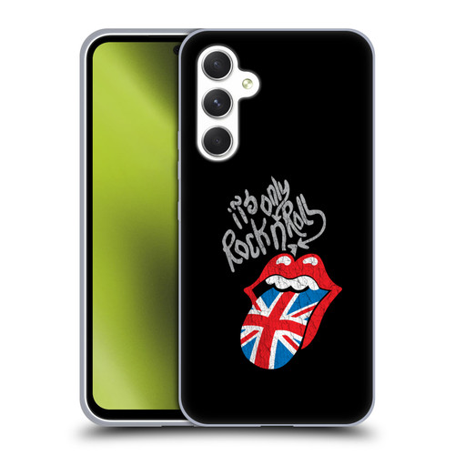 The Rolling Stones Albums Only Rock And Roll Distressed Soft Gel Case for Samsung Galaxy A54 5G