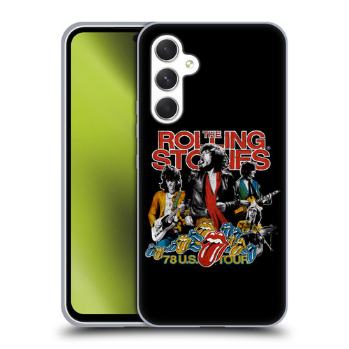 The Rolling Stones Key Art 78 US Tour Vintage Soft Gel Case for Samsung Galaxy A54 5G