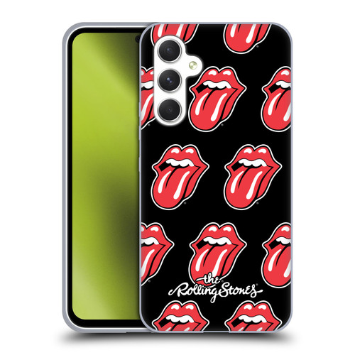 The Rolling Stones Licks Collection Tongue Classic Pattern Soft Gel Case for Samsung Galaxy A54 5G