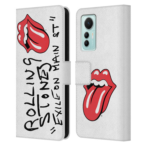 The Rolling Stones Albums Exile On Main St. Leather Book Wallet Case Cover For Xiaomi 12 Lite