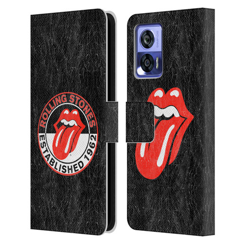The Rolling Stones Graphics Established 1962 Leather Book Wallet Case Cover For Motorola Edge 30 Neo 5G