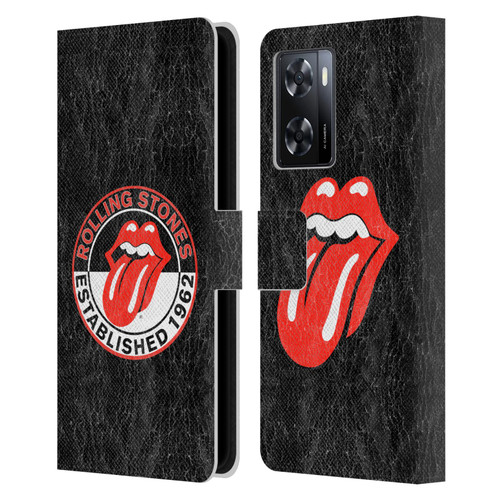 The Rolling Stones Graphics Established 1962 Leather Book Wallet Case Cover For OPPO A57s