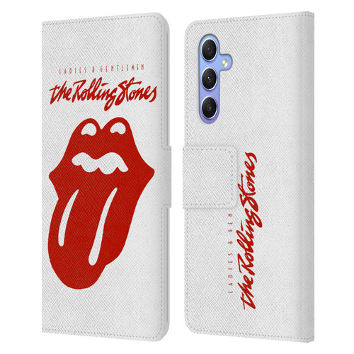 The Rolling Stones Graphics Ladies and Gentlemen Movie Leather Book Wallet Case Cover For Samsung Galaxy A34 5G