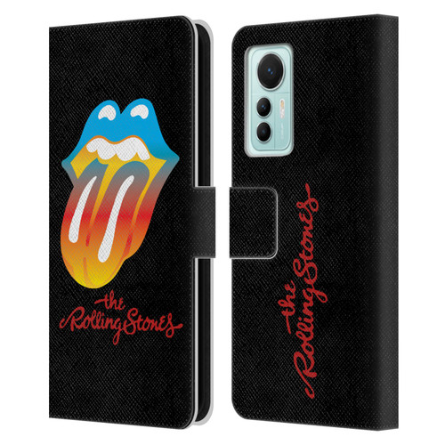 The Rolling Stones Graphics Rainbow Tongue Leather Book Wallet Case Cover For Xiaomi 12 Lite