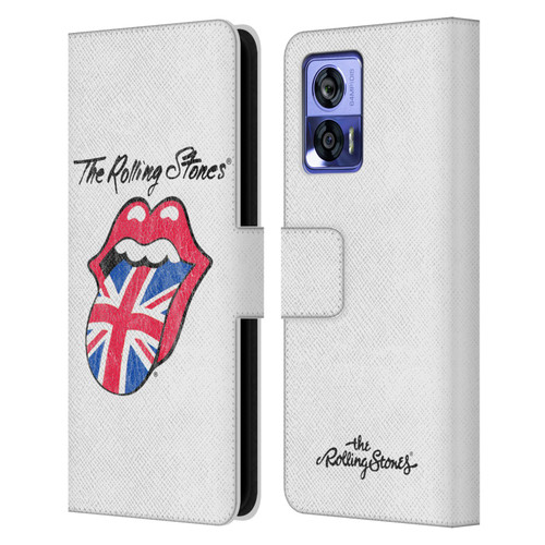 The Rolling Stones Key Art Uk Tongue Leather Book Wallet Case Cover For Motorola Edge 30 Neo 5G