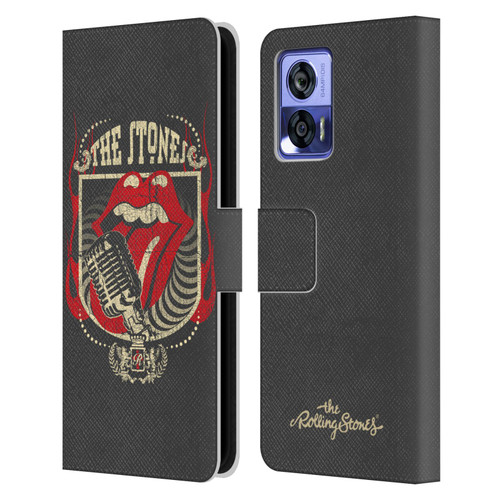 The Rolling Stones Key Art Jumbo Tongue Leather Book Wallet Case Cover For Motorola Edge 30 Neo 5G