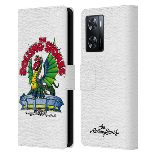 The Rolling Stones Key Art Dragon Leather Book Wallet Case Cover For OPPO A57s