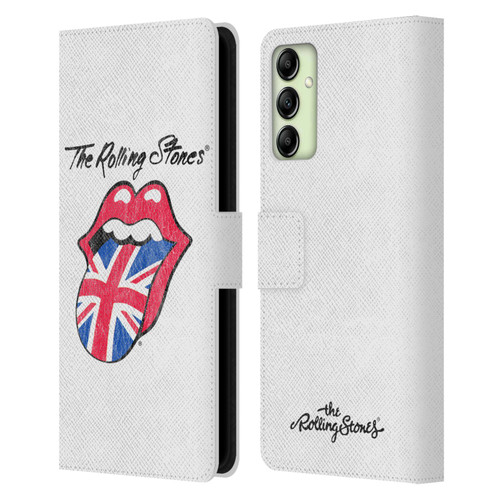 The Rolling Stones Key Art Uk Tongue Leather Book Wallet Case Cover For Samsung Galaxy A14 5G