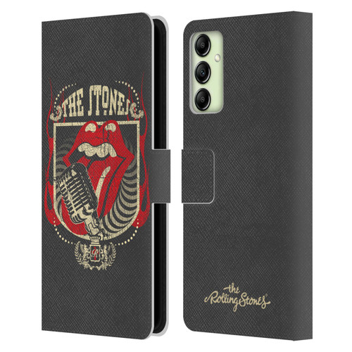 The Rolling Stones Key Art Jumbo Tongue Leather Book Wallet Case Cover For Samsung Galaxy A14 5G