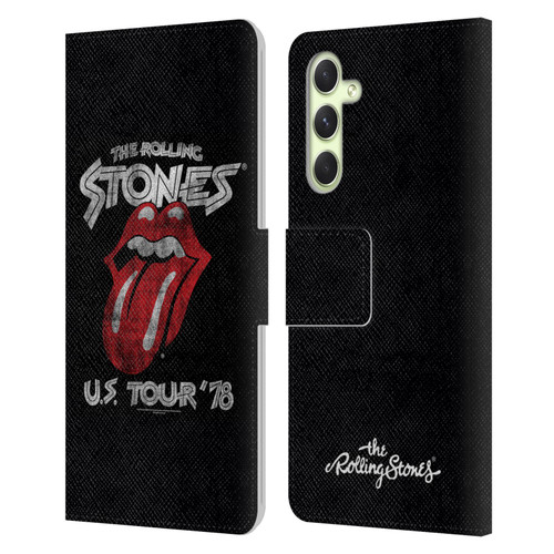 The Rolling Stones Key Art Us Tour 78 Leather Book Wallet Case Cover For Samsung Galaxy A54 5G