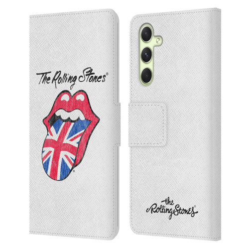 The Rolling Stones Key Art Uk Tongue Leather Book Wallet Case Cover For Samsung Galaxy A54 5G