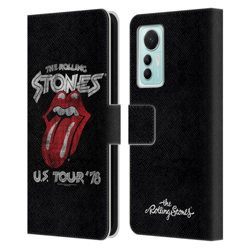 The Rolling Stones Key Art Us Tour 78 Leather Book Wallet Case Cover For Xiaomi 12 Lite