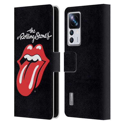 The Rolling Stones Key Art Tongue Classic Leather Book Wallet Case Cover For Xiaomi 12T Pro
