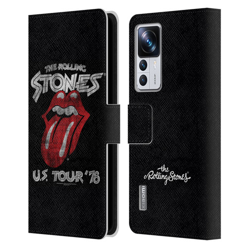 The Rolling Stones Key Art Us Tour 78 Leather Book Wallet Case Cover For Xiaomi 12T Pro
