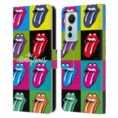 The Rolling Stones Licks Collection Pop Art 1 Leather Book Wallet Case Cover For Xiaomi 12 Lite