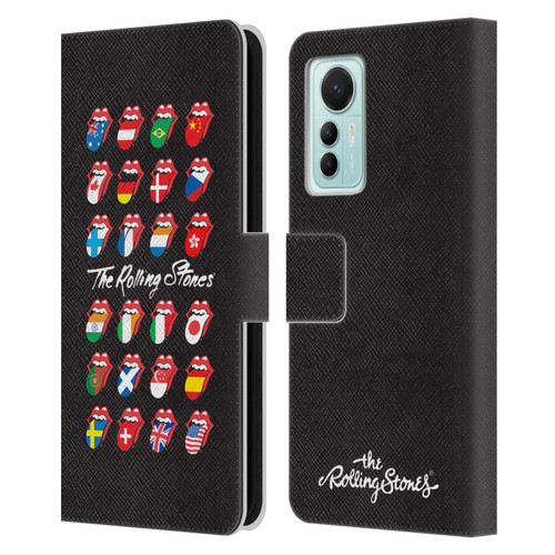 The Rolling Stones Licks Collection Flag Poster Leather Book Wallet Case Cover For Xiaomi 12 Lite