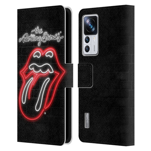 The Rolling Stones Licks Collection Neon Leather Book Wallet Case Cover For Xiaomi 12T Pro
