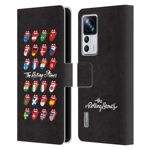 The Rolling Stones Licks Collection Flag Poster Leather Book Wallet Case Cover For Xiaomi 12T Pro
