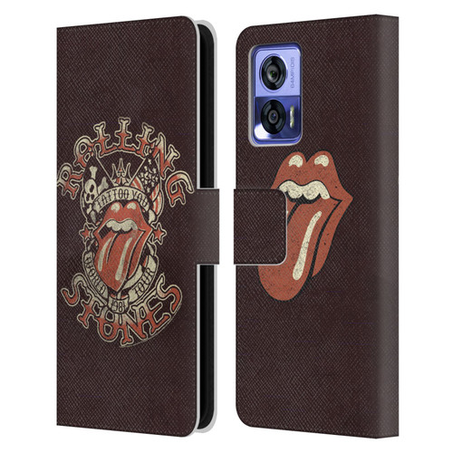 The Rolling Stones Tours Tattoo You 1981 Leather Book Wallet Case Cover For Motorola Edge 30 Neo 5G
