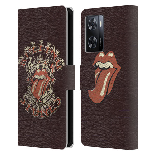 The Rolling Stones Tours Tattoo You 1981 Leather Book Wallet Case Cover For OPPO A57s