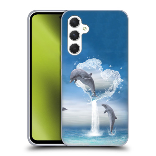 Simone Gatterwe Dolphins Lovers Soft Gel Case for Samsung Galaxy A54 5G