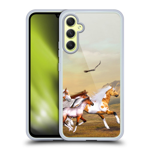 Simone Gatterwe Horses Wild Herd Soft Gel Case for Samsung Galaxy A34 5G