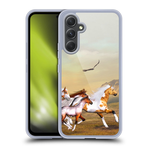 Simone Gatterwe Horses Wild Herd Soft Gel Case for Samsung Galaxy A54 5G