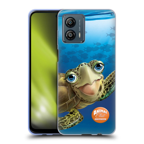Animal Club International Underwater Sea Turtle Soft Gel Case for Motorola Moto G53 5G
