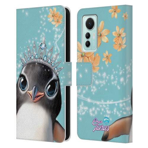 Animal Club International Royal Faces Penguin Leather Book Wallet Case Cover For Xiaomi 12 Lite
