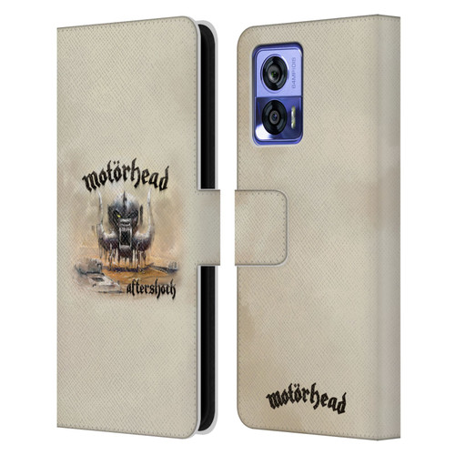 Motorhead Album Covers Aftershock Leather Book Wallet Case Cover For Motorola Edge 30 Neo 5G