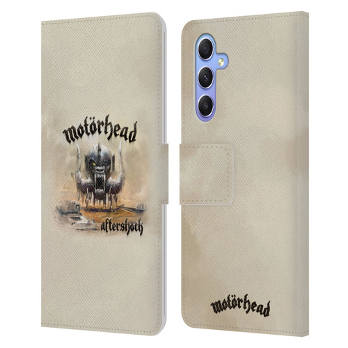 Motorhead Album Covers Aftershock Leather Book Wallet Case Cover For Samsung Galaxy A34 5G