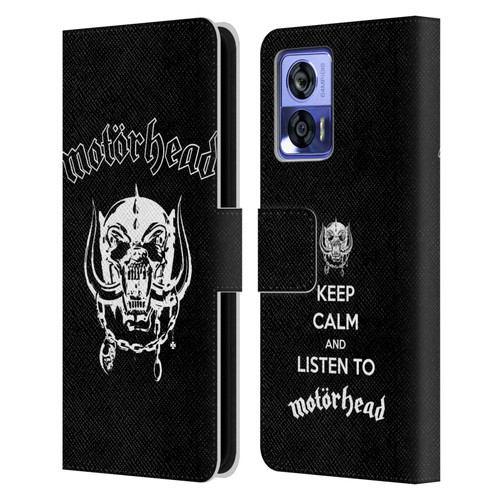 Motorhead Graphics Classic Logo Leather Book Wallet Case Cover For Motorola Edge 30 Neo 5G